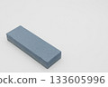 Knife sharpening stone on a white background 133605996