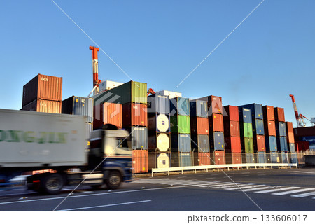 傍晚的品川碼頭 傍晚的品川碼頭 133606017