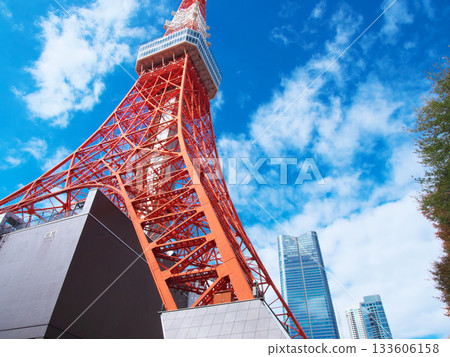 Tokyo Tower and Azabudai Hills Cityscape (November 2025) 133606158