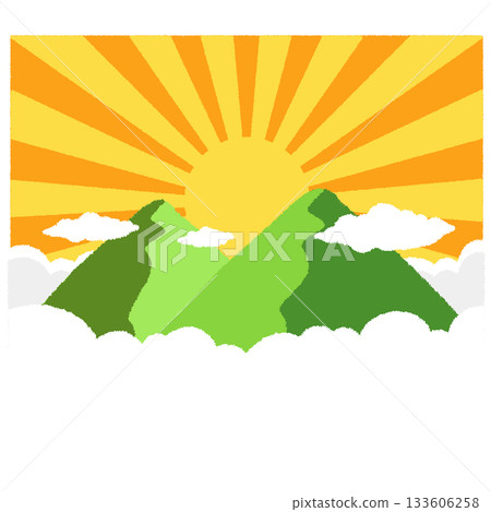 日出插圖 133606258