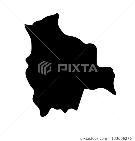 玻利維亞地圖輪廓 玻利維亞地圖輪廓 133606276