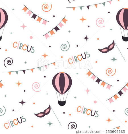 circus seamless pattern circus seamless pattern 133606285