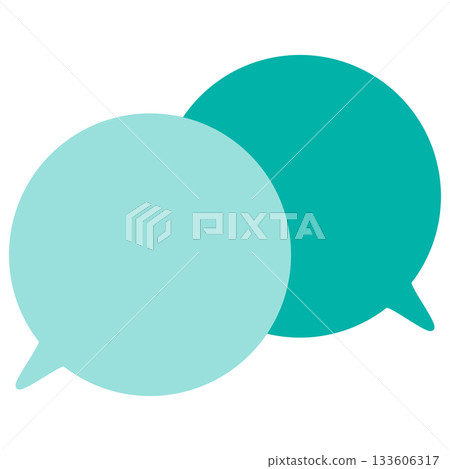 簡單的彩色對話框重疊對話 133606317