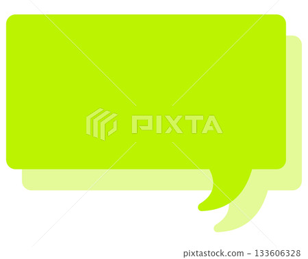 Simple color speech bubble - square Simple color speech bubble - square 133606328