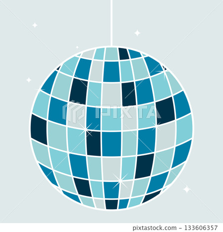 disco ball illustration 133606357