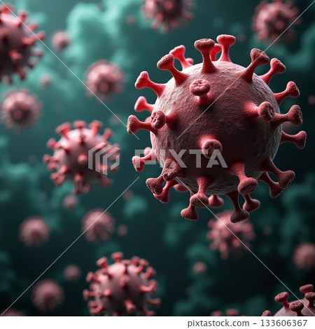 Understanding the structure of a virus in a detailed view Generative AI 133606367