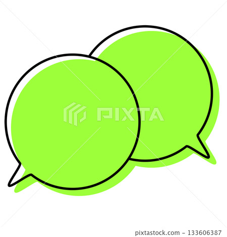 簡單、錯置的對話框、重疊的對話 133606387