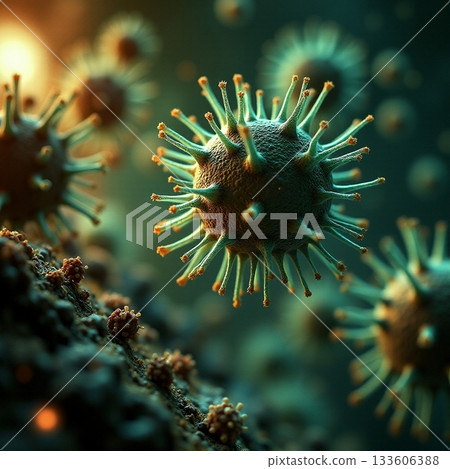 Microbial world reveals intricate virus structures in detail Generative AI 133606388