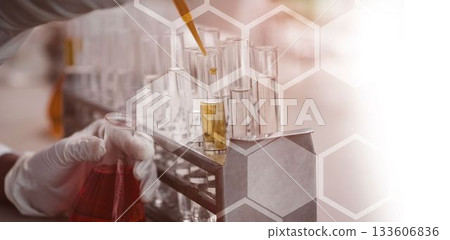 Scientist working in laboratory Scientist working in laboratory 133606836