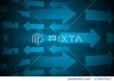 Blue arrows on black background 133607021