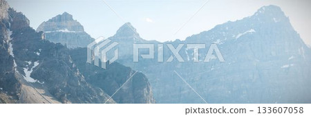 Mountains range on a sunny day 133607058