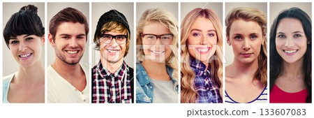 People collage portrait 7 wide 133607083