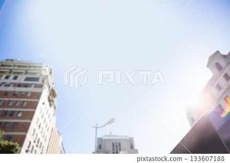 Tall buildings against clear sky 133607188