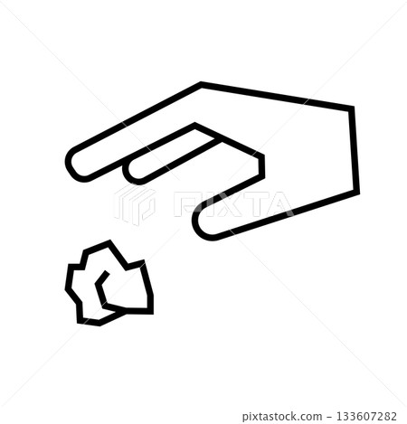 Littering icon simple 133607282