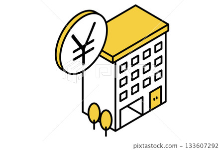 Real estate purchase, simple line drawing isometric illustration of a profitable investment apartment Real estate purchase, simple line drawing isometric illustration of a profitable investment apartment 133607292