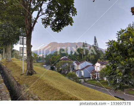 Mountain Vista Over Residential Area Mountain Vista Over Residential Area 133607578