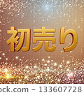First sale: 3D gold logo background set for New Year's sale. 133607728