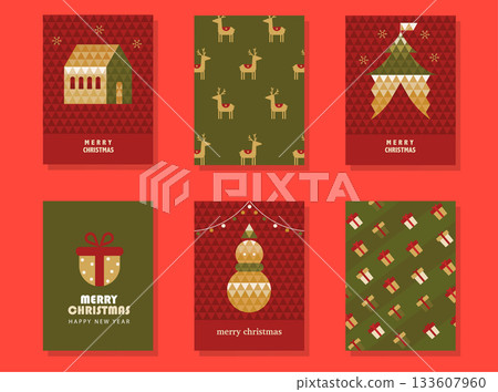 Set of 2025 Merry Christmas and Happy New Year background, invitations cards,poster,greeting,template,geometric,Vector illustrations. Set of 2025 Merry Christmas and Happy New Year background, invitations cards,poster,greeting,template,geometric,Vector illustrations. 133607960