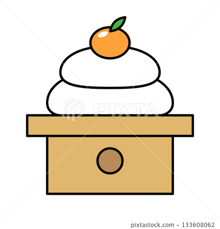 Kagami mochi icon 133608062