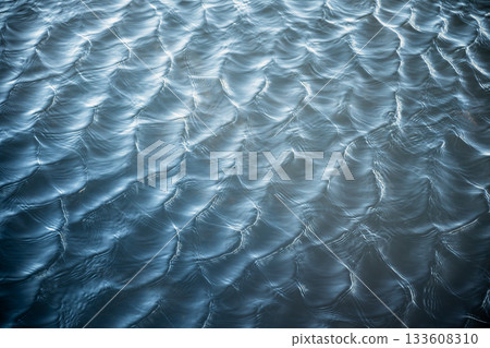abstract water surface with soft ripples and light reflections 133608310