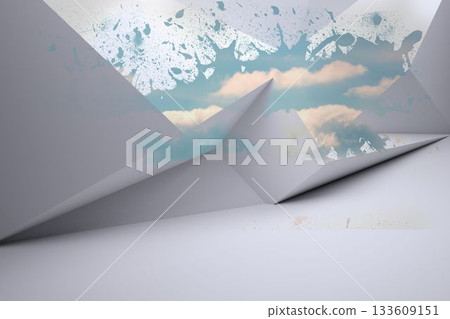 Splash showing cloudy sky 133609151
