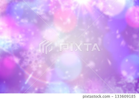 Pastel colors are blending into abstract background, showing snowflake shapes and faint lens flares 133609185