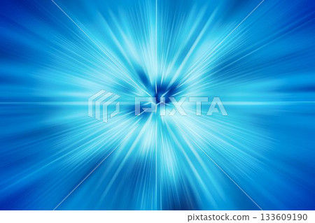 Flat design abstract radial light burst is creating vibrant blue and cyan warp-speed tunnel energy Flat design abstract radial light burst is creating vibrant blue and cyan warp-speed tunnel energy 133609190