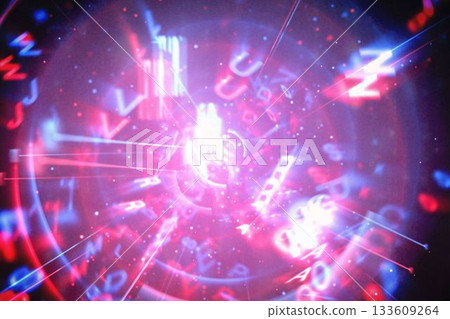 Blue and red technology interface Blue and red technology interface 133609264
