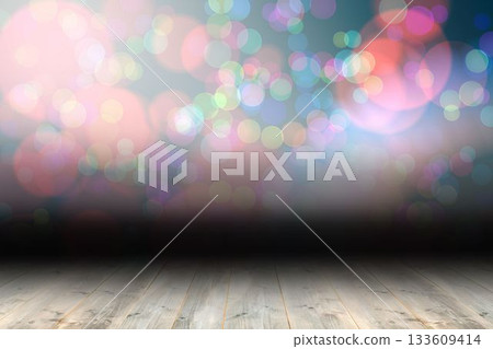 Shimmering light design over boards Shimmering light design over boards 133609414