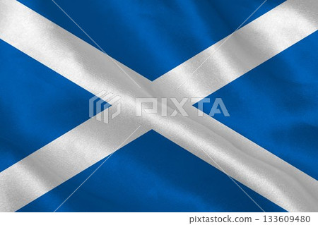 Close-up of Scottish flag Close-up of Scottish flag 133609480
