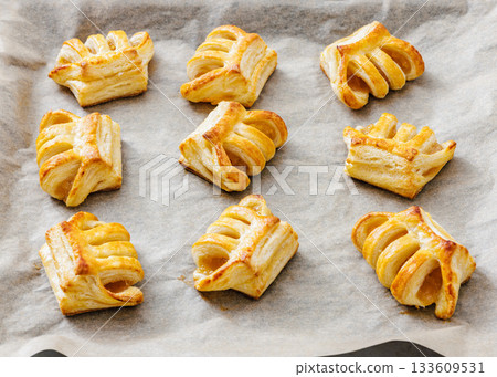 Puff Pastry Apple Pockets, Apple Hand Pies Puff Pastry Apple Pockets, Apple Hand Pies 133609531