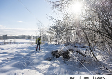 Image of snowshoe trekking Hiruzen Kogen Image of snowshoe trekking Hiruzen Kogen 133609720
