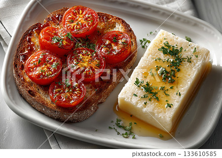 tomato, bruschetta, toast 133610585