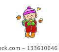 小孩吃烤地瓜 133610646