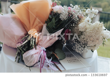Wedding Bouquet with Marriage Certificate in Latvia Wedding Bouquet with Marriage Certificate in Latvia 133610697