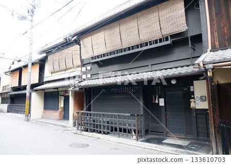 京都府京都市祇園3東山區冬季街景 京都府京都市祇園3東山區冬季街景 133610703
