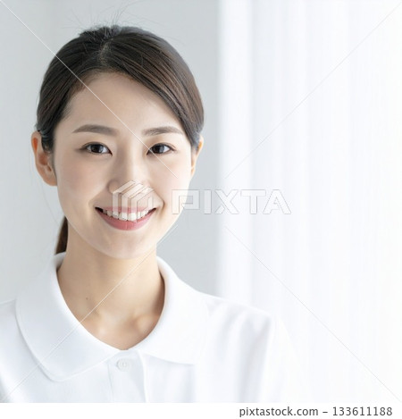 A woman with a smile 133611188