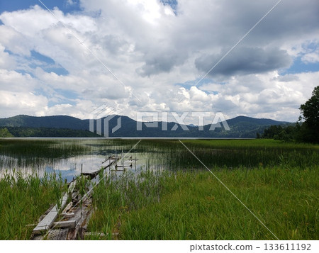 Pier and lake 133611192