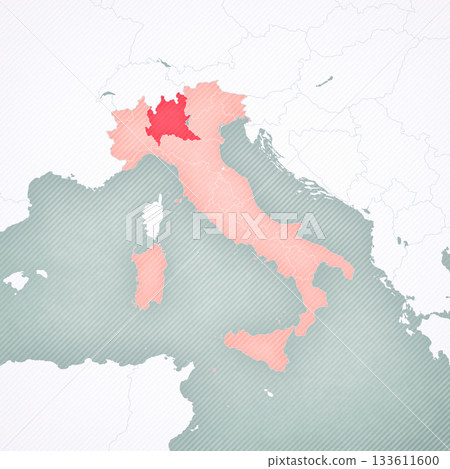 Map of Italy - Lombardy Map of Italy - Lombardy 133611600