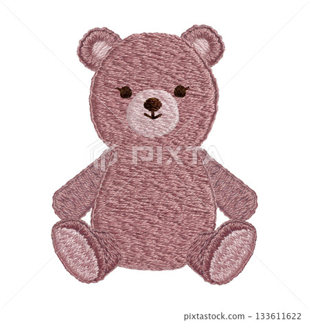 【泰迪熊】手工刺繡插畫材料 133611622