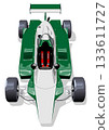 Vector race car isolated 133611727