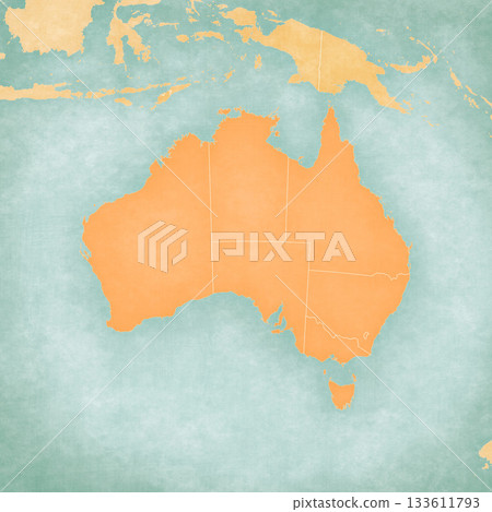 Map of Australia - States and territories Map of Australia - States and territories 133611793