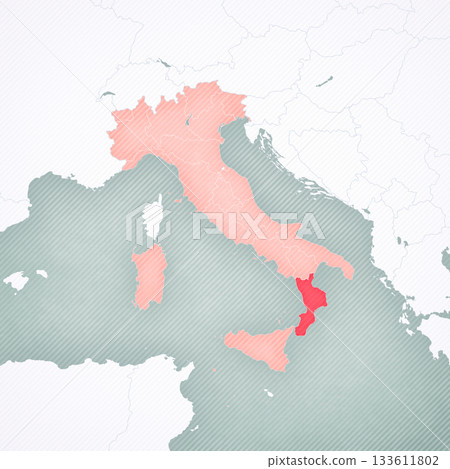 Map of Italy - Calabria Map of Italy - Calabria 133611802