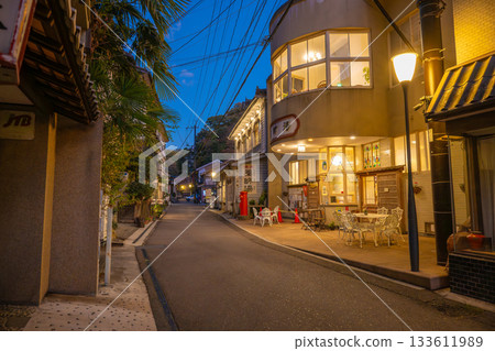 湯之津溫泉主街夜景 133611989