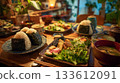 Enjoy a balanced and healthy lifestyle at this Japanese-style cafe surrounded by wooden tables and relaxing interiors in a quiet space. Enjoy a balanced and healthy lifestyle at this Japanese-style cafe surrounded by wooden tables and relaxing interiors in a quiet space. 133612091