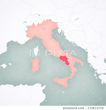 Map of Italy - Campania 133612259