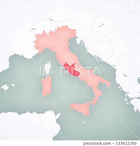 Map of Italy - Lazio 133612260