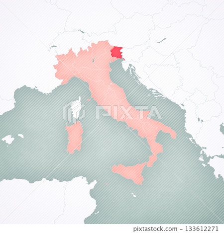 Map of Italy - Friuli-Venezia Giulia Map of Italy - Friuli-Venezia Giulia 133612271