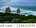 View of the Twelve Apostles and the sea. 133612745
