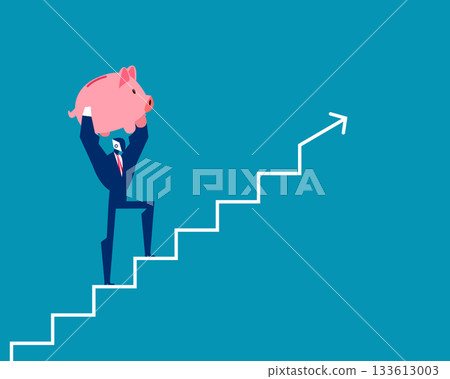 Robot. Artificial intelligence with finance saving growth Robot. Artificial intelligence with finance saving growth 133613003